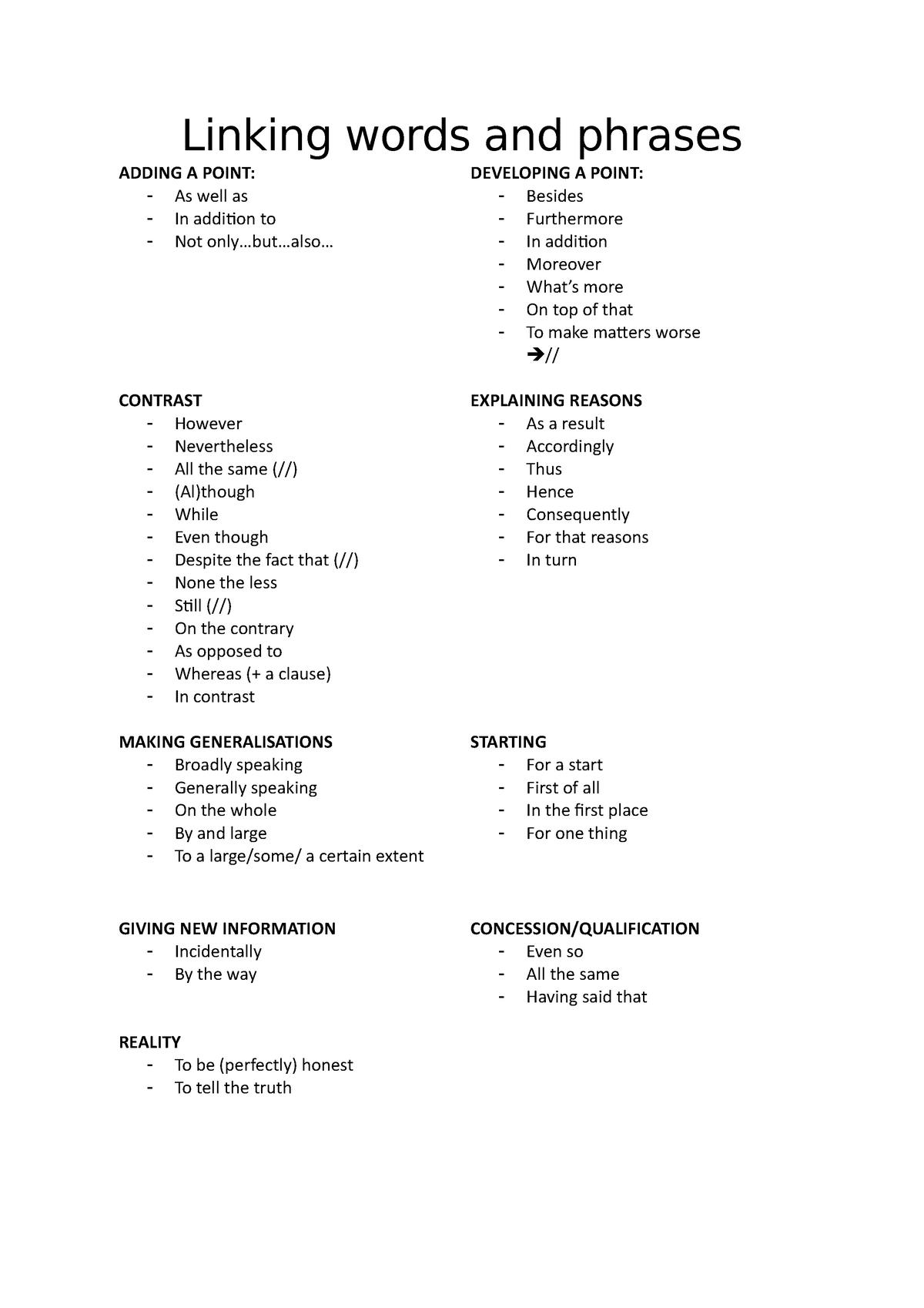 linking-words-and-phrases-linking-words-and-phrases-adding-a-point