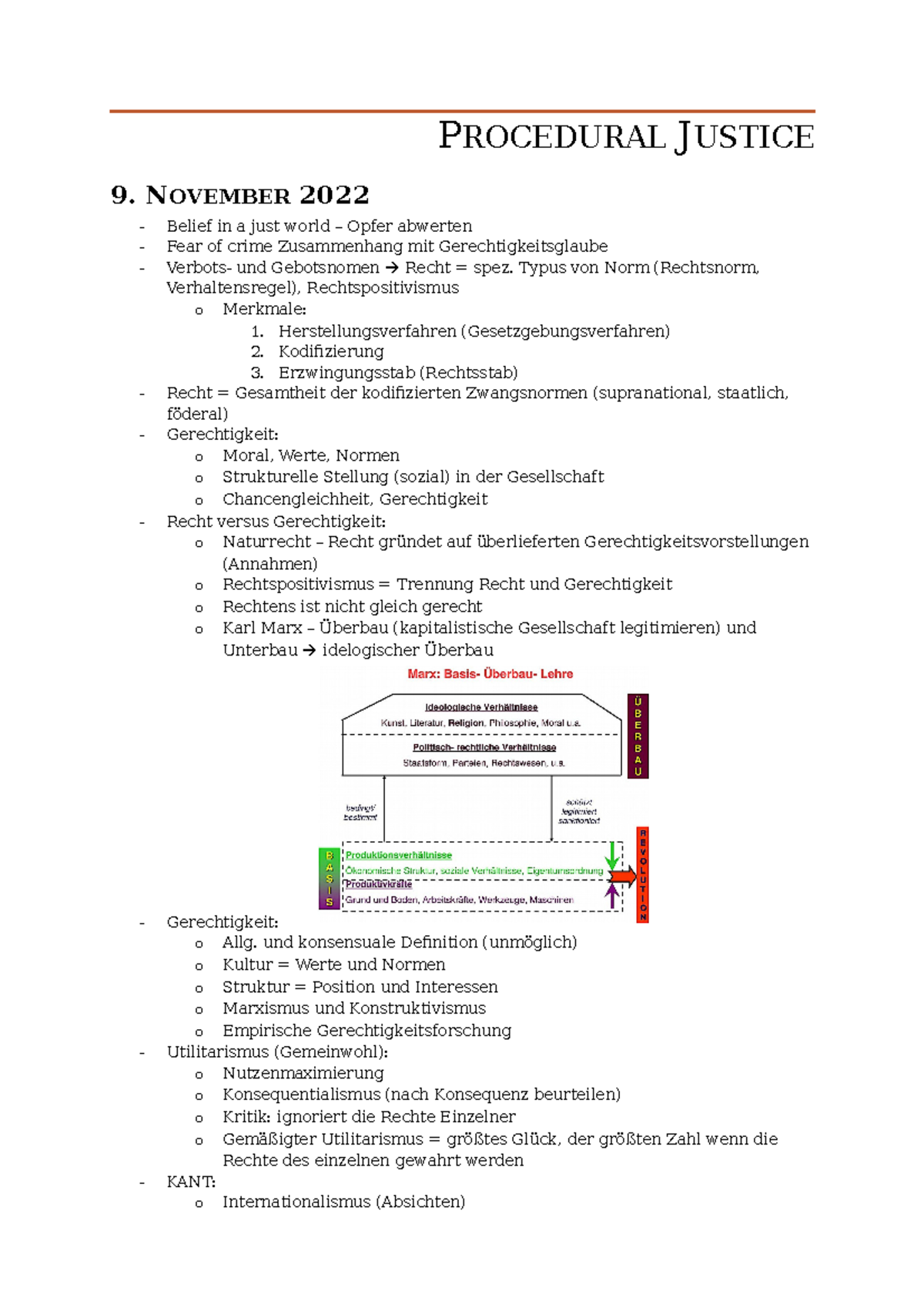 Procedural Justice WS 2022 PROCEDURAL JUSTICE 9. NOVEMBER 2022