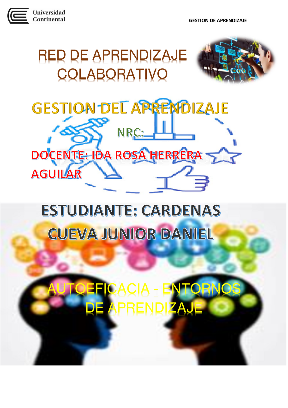 Producto Academico 2 Gestion De Aprendizaje - Gestión Del Aprendizaje ...