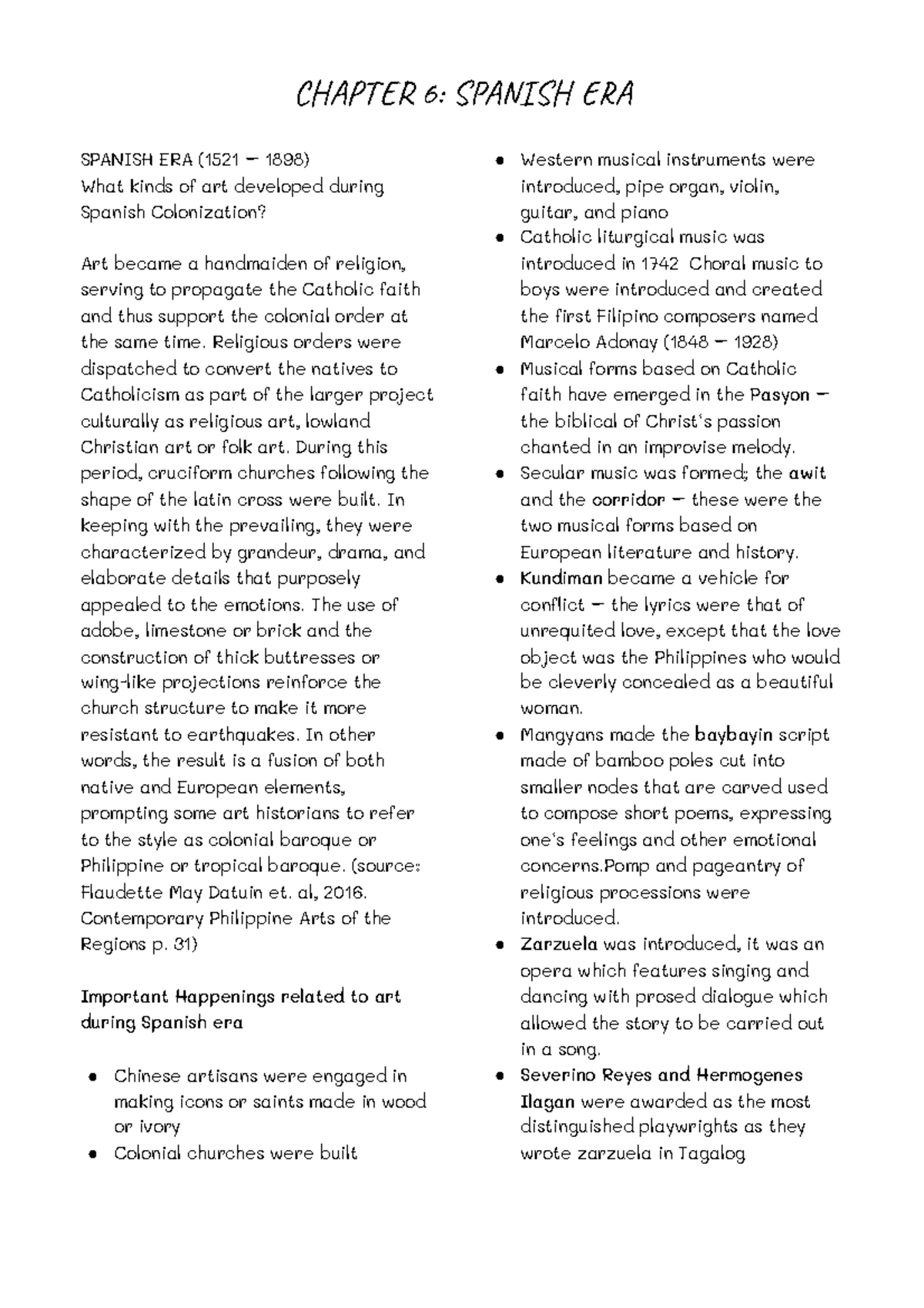 Chapter6spanishera compress C A T 6 S A S A SPANISH ERA (1521