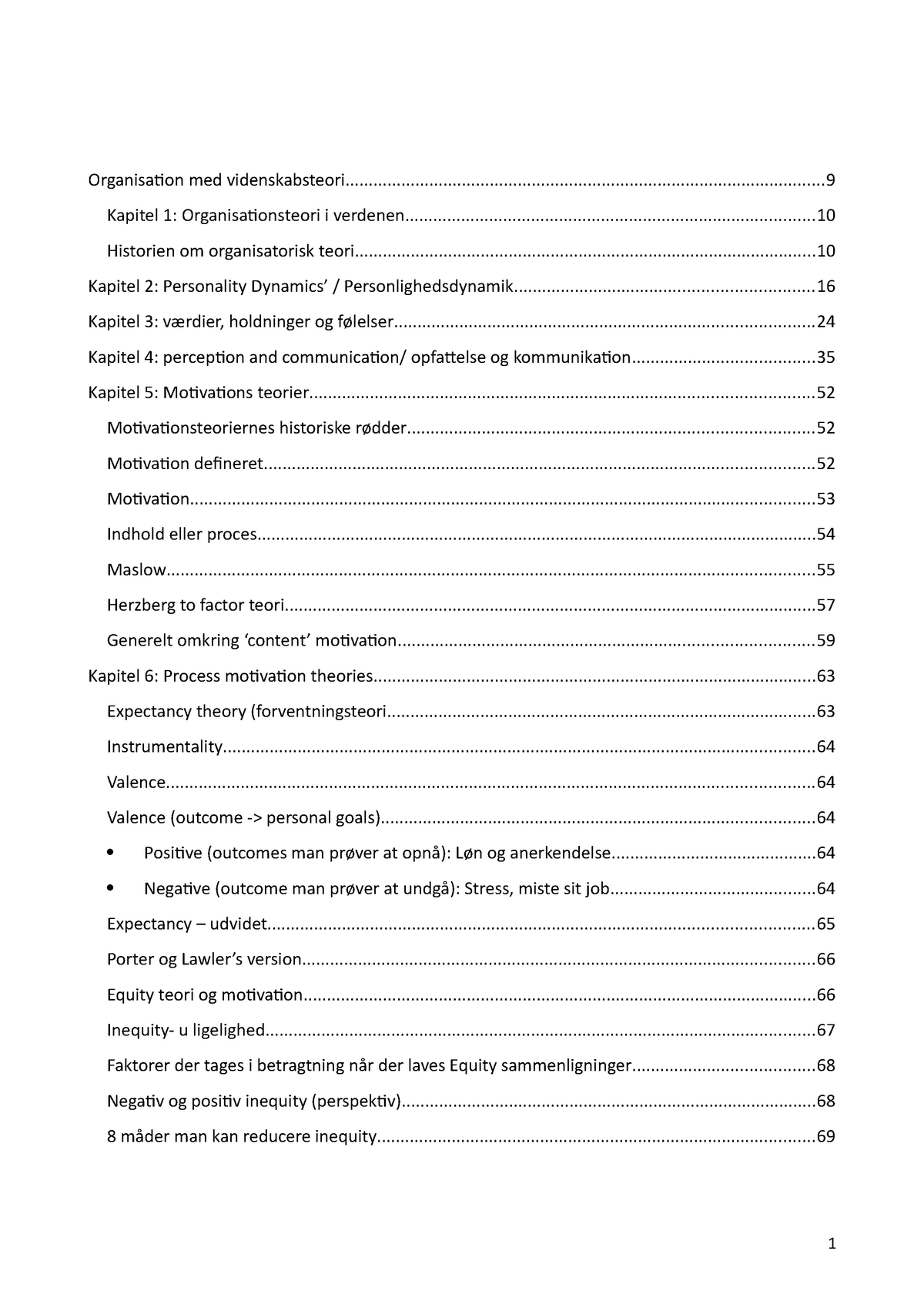 Organisation-med-videnskabsteori - Organisation Med - Studocu