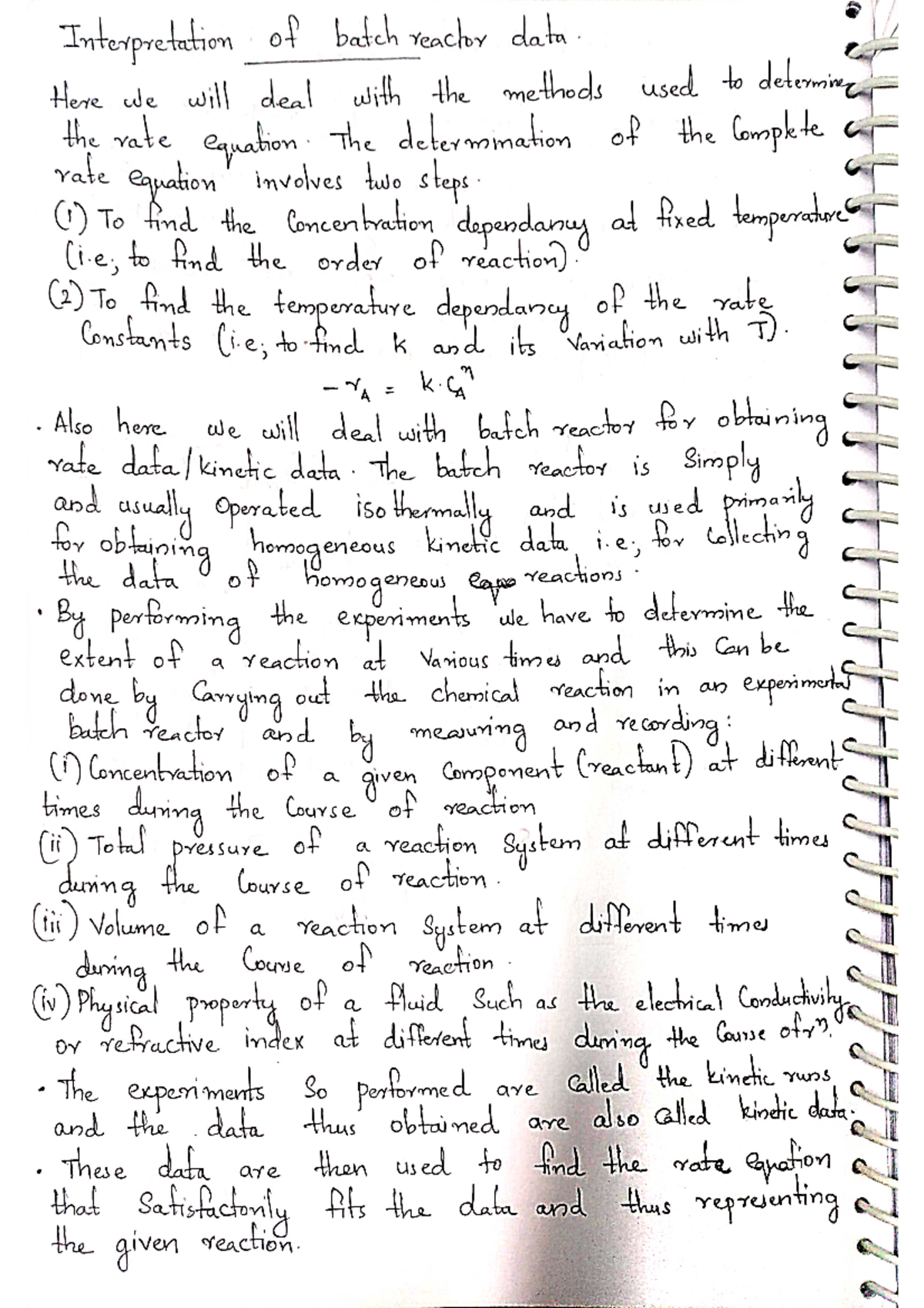 Module 1 part 7 - Chemical And Biological Reaction Engineering - Studocu