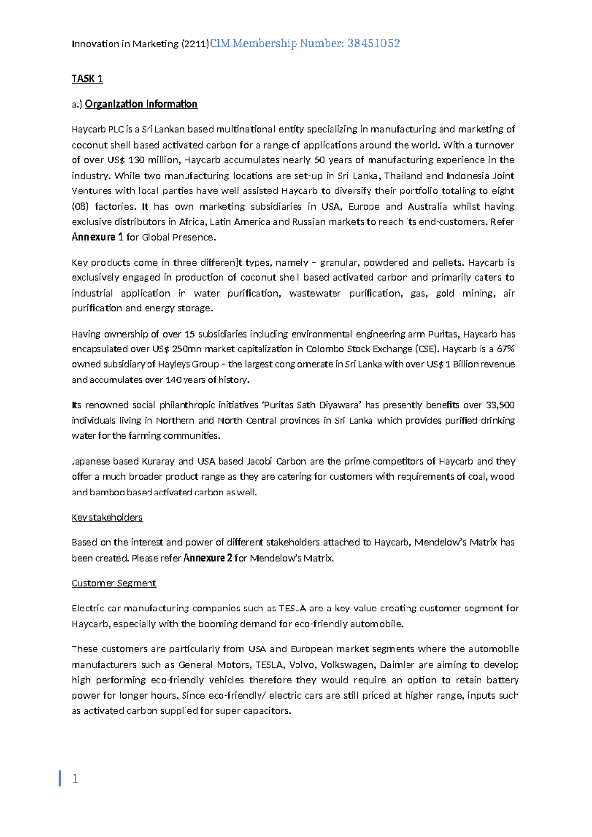 IM JUNE 2020 PARK Markketing case analysis TASK 1 a
