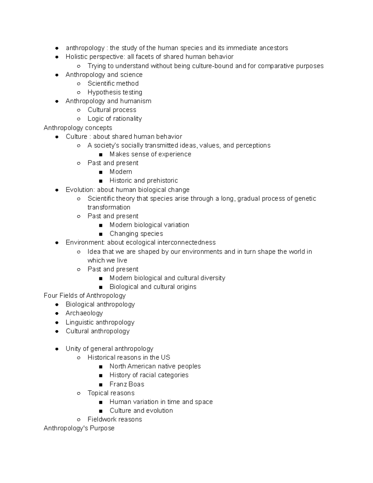 Anthropology Unit 1 Anth Unit 1 Lecture Notes Anthropology The Anthropology Unit 1 Anth Unit 1 Lecture Notes Anthropology The