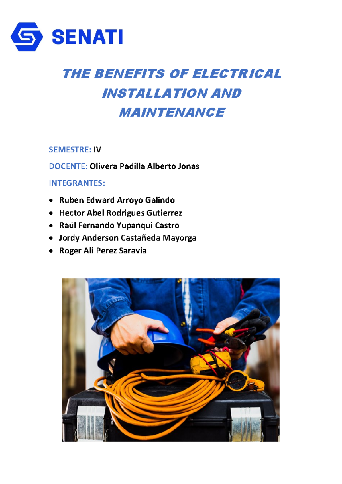 THE Benefits OF Electrical Installation AND Maintenance - THE BENEFITS ...