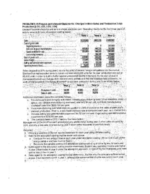 Chapter 5 Suggested Solutions - Exercise 5-3 (10 minutes) The ...