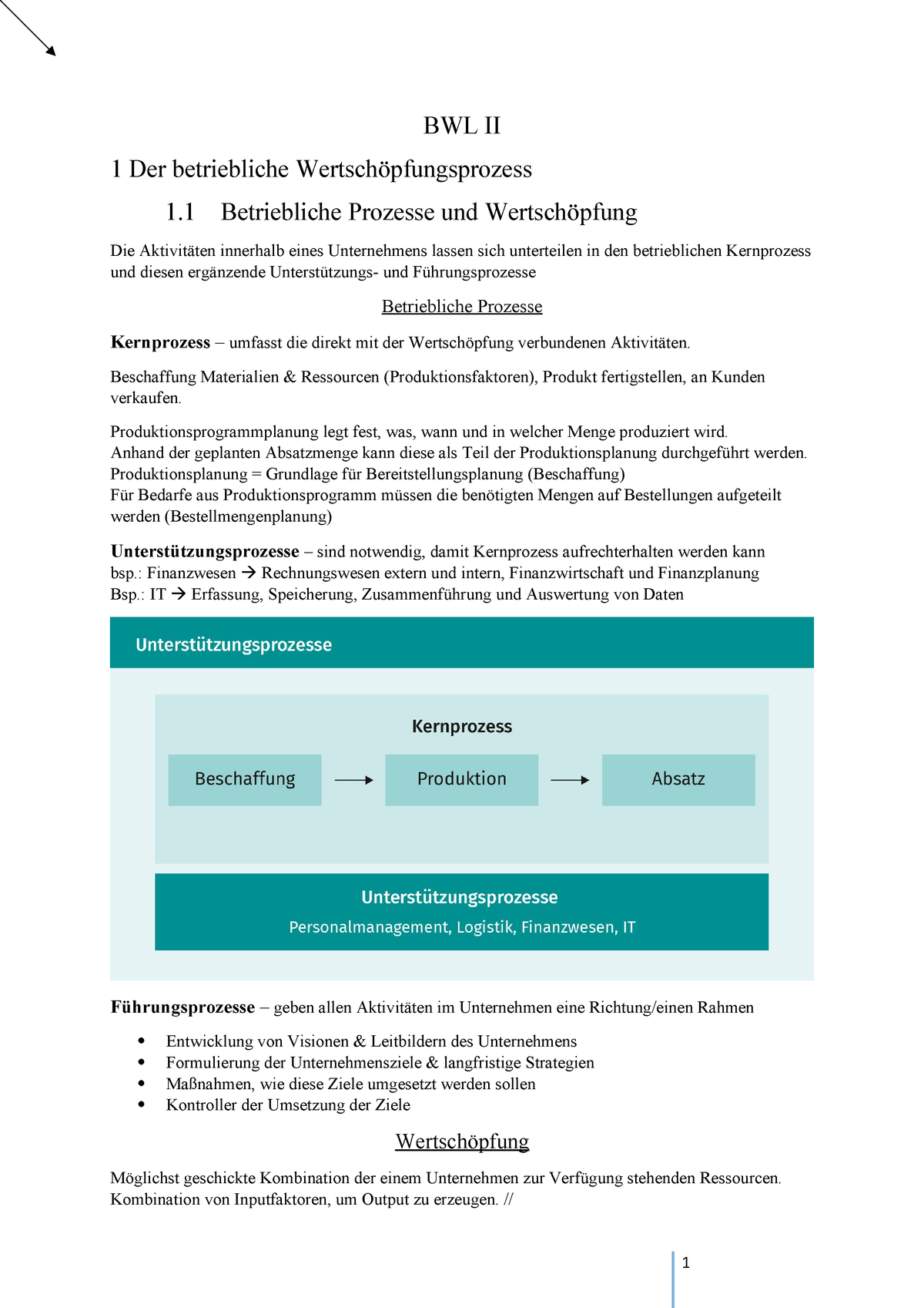 Bwl Zusammenfassungen Bbwl02 Iubh Bwl Ii Der Betriebliche Betriebliche Studocu