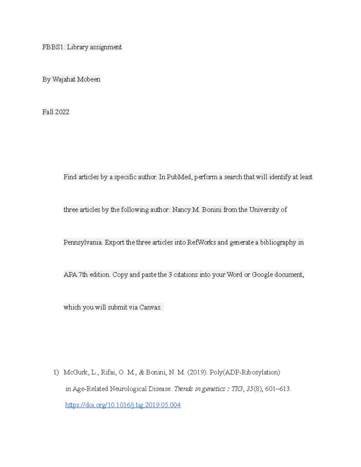 Lab 0 Lab Fbbs1 Library Assignment By Wajahat Mobeen Fall 2022