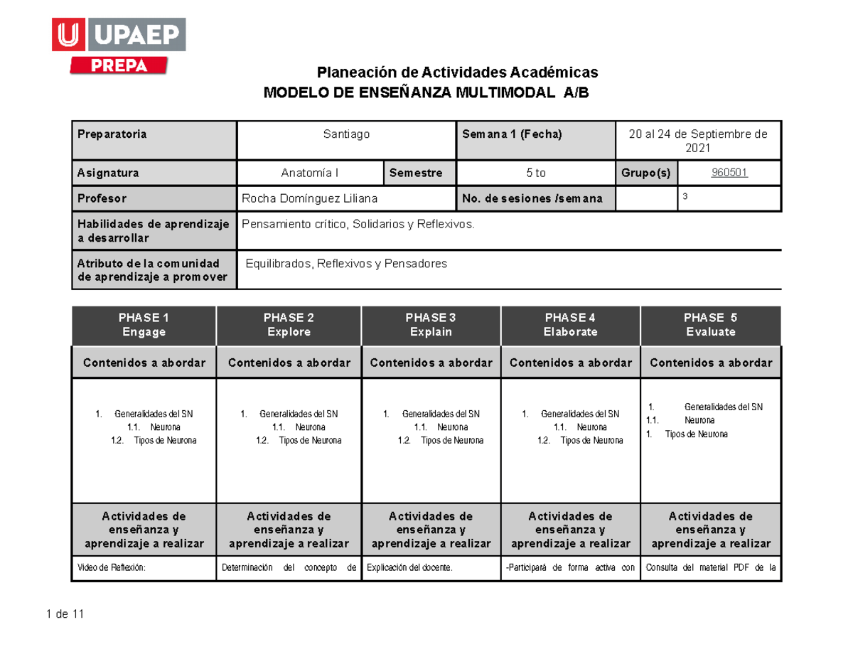 2P Anatomía - Segundo Parcial - MODELO DE ENSEÑANZA MULTIMODAL A/B ...