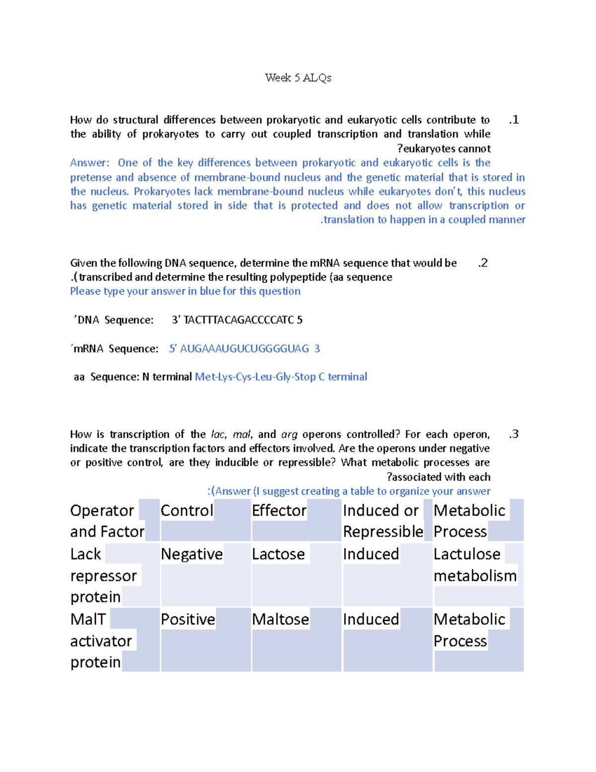 Module+5+ALQs - ALQ 5 - Week 5 ALQs How do structural differences ...