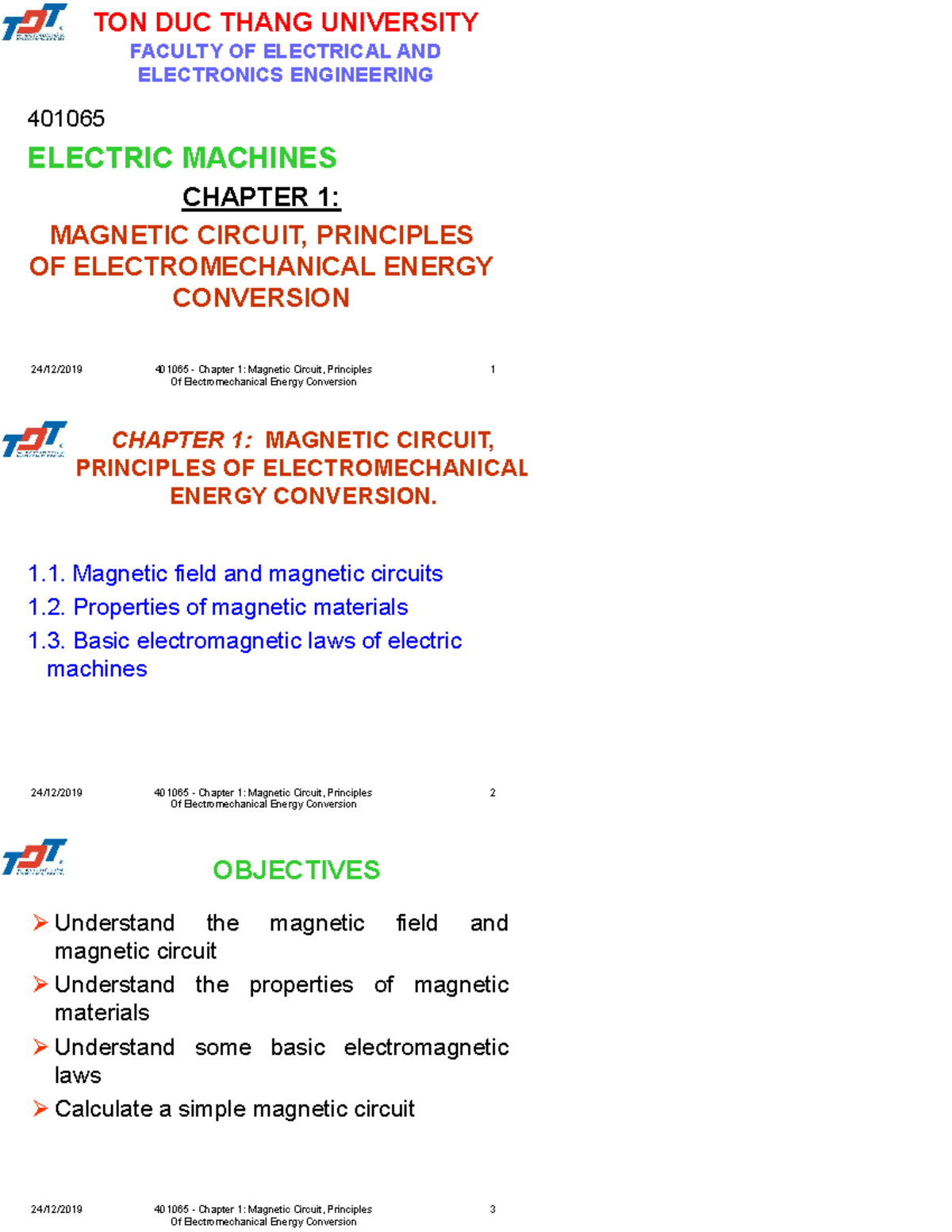 Chapter 1 - Basic Principles - 24/12/2019 401065 - Chapter 1: Magnetic ...