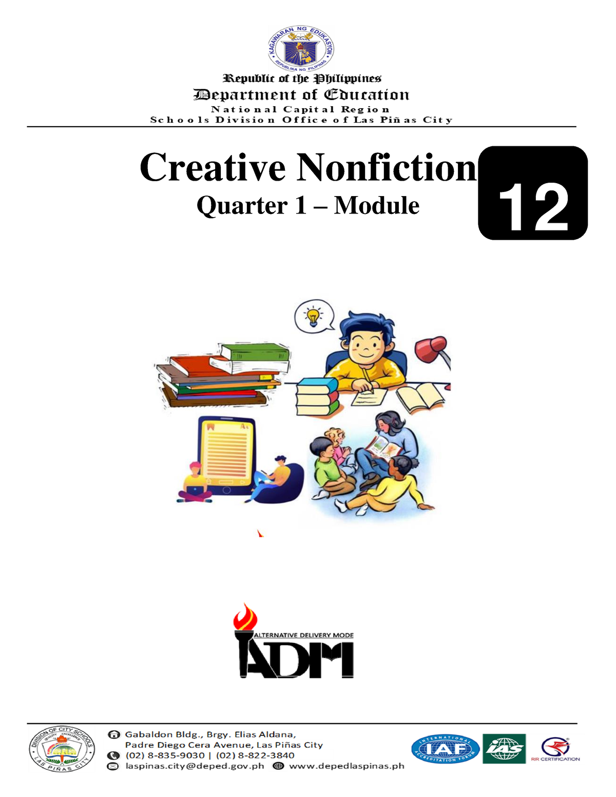 creative writing quarter 2 module 3 grade 12