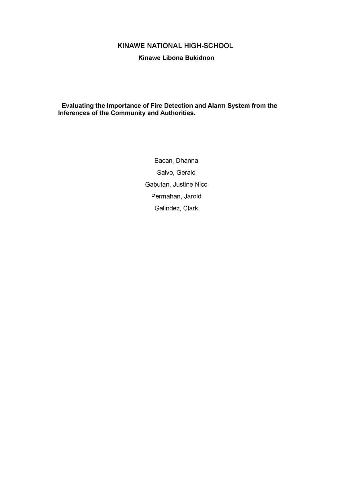 Research chapter qualitative - KINAWE NATIONAL HIGH-SCHOOL Kinawe ...