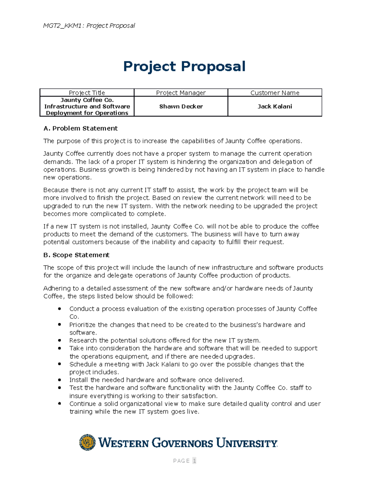 Project Proposal - Task - MGT2_KKM1: Project Proposal Project Proposal ...