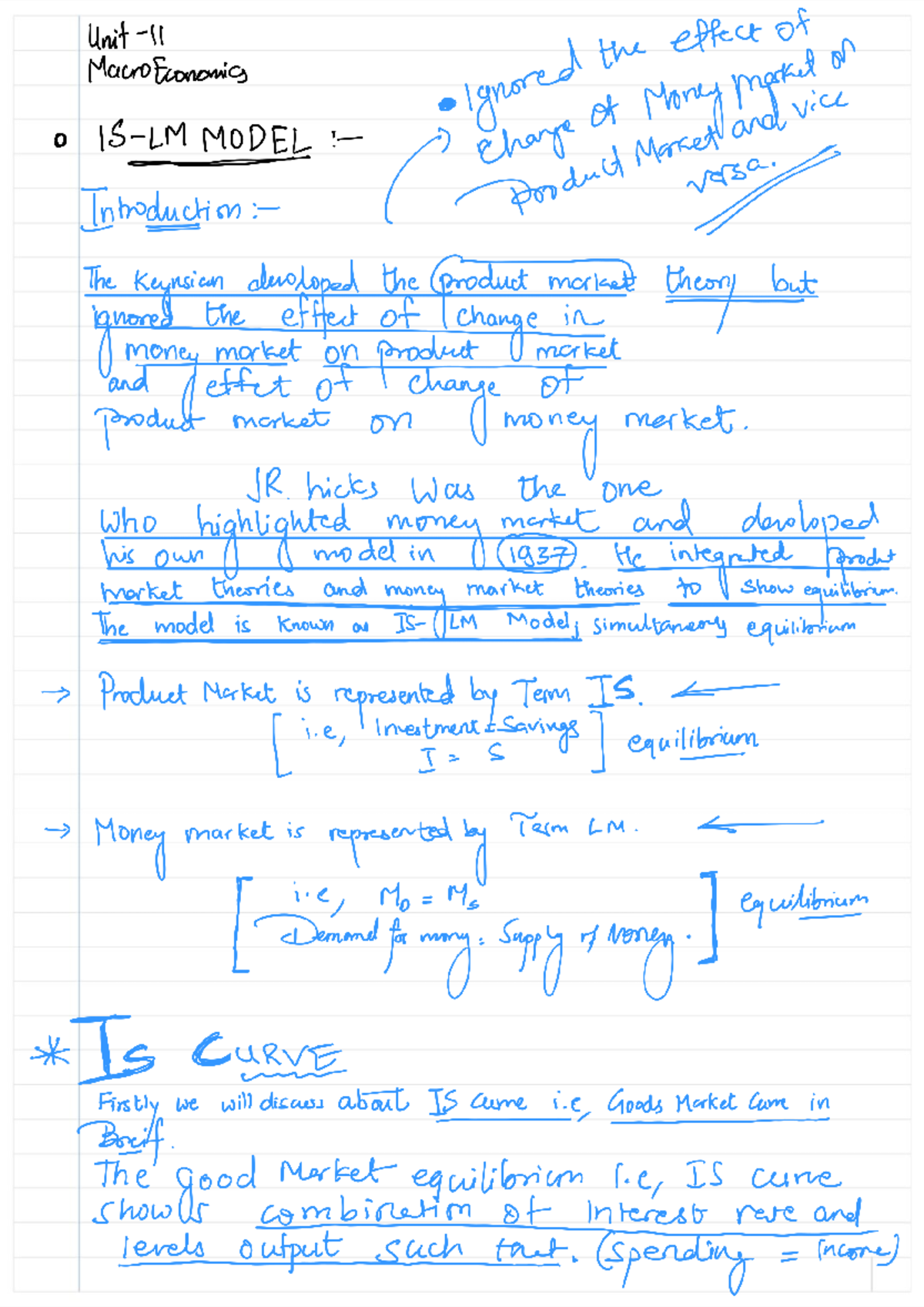 Is Lm Model Macroeconomics Elements Of Economic Theory Ii Studocu