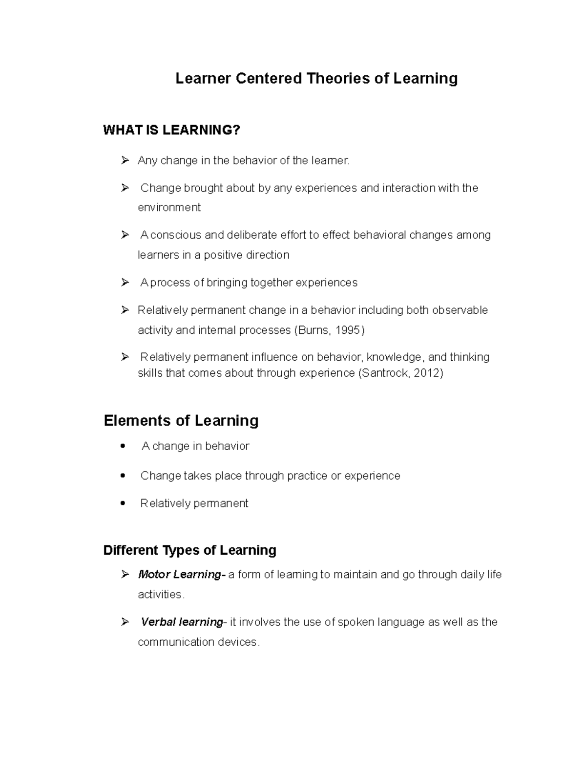 Facilitating Learner-Centered Teaching, Learner Centered Theories Of ...