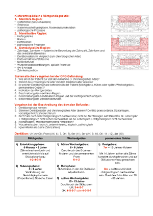 FRS Cheat-Sheet-1 - Cheat-Sheet, Testat - FRS (Fernröntgenseitenbild ...