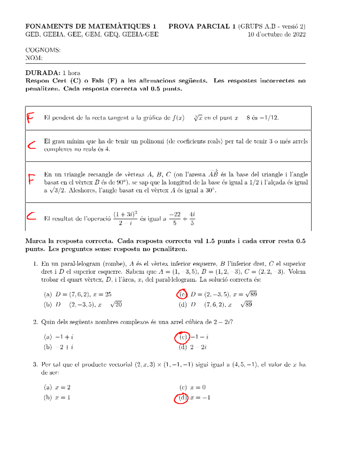 Examen Pac 1 Mates - Mates - Studocu