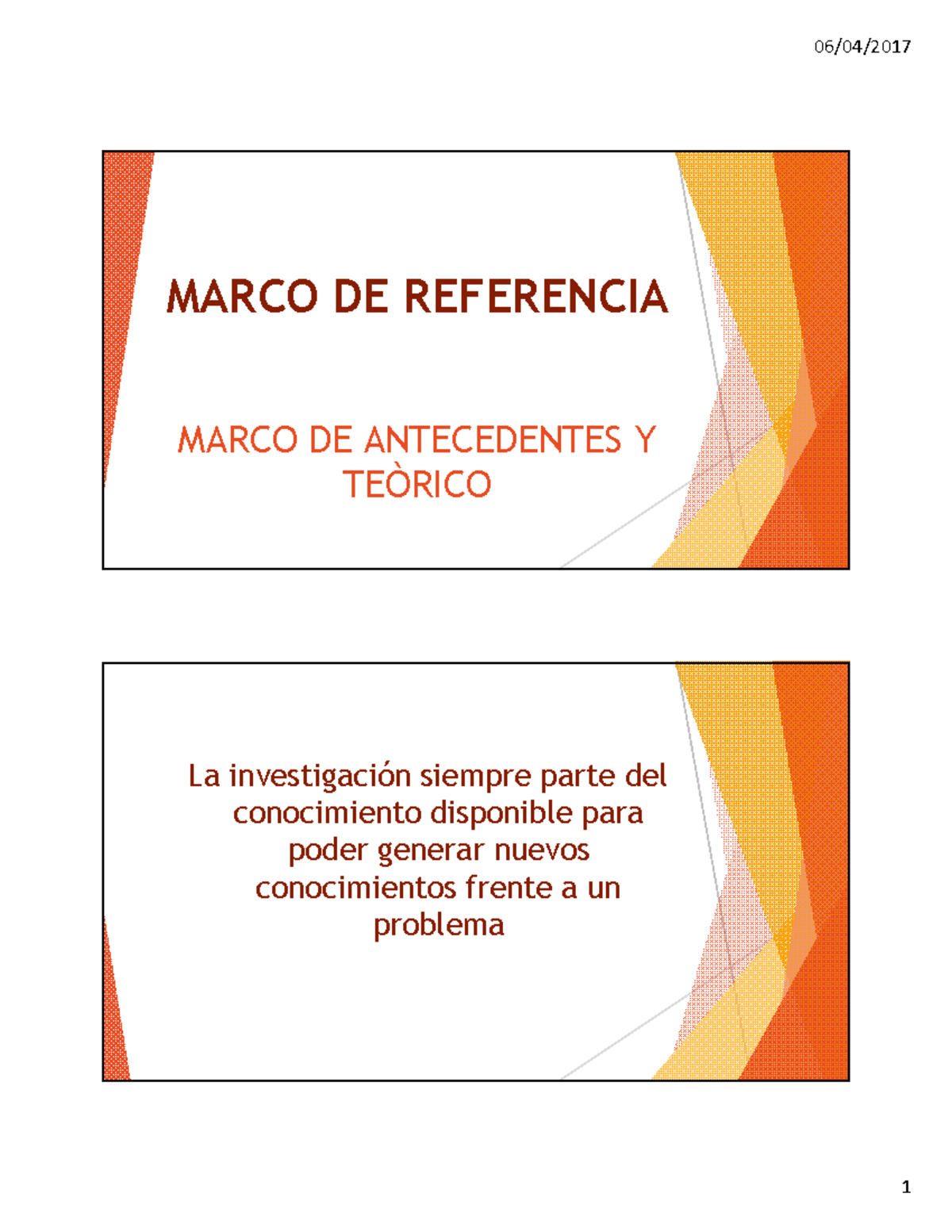 Elaboración del marco de referencia - MARCO DE REFERENCIA MARCO DE ...