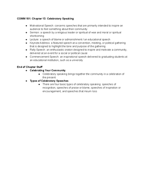 COMM 101 Chapter 15 Persuasive Speaking - COMM 101: Chapter 15 ...