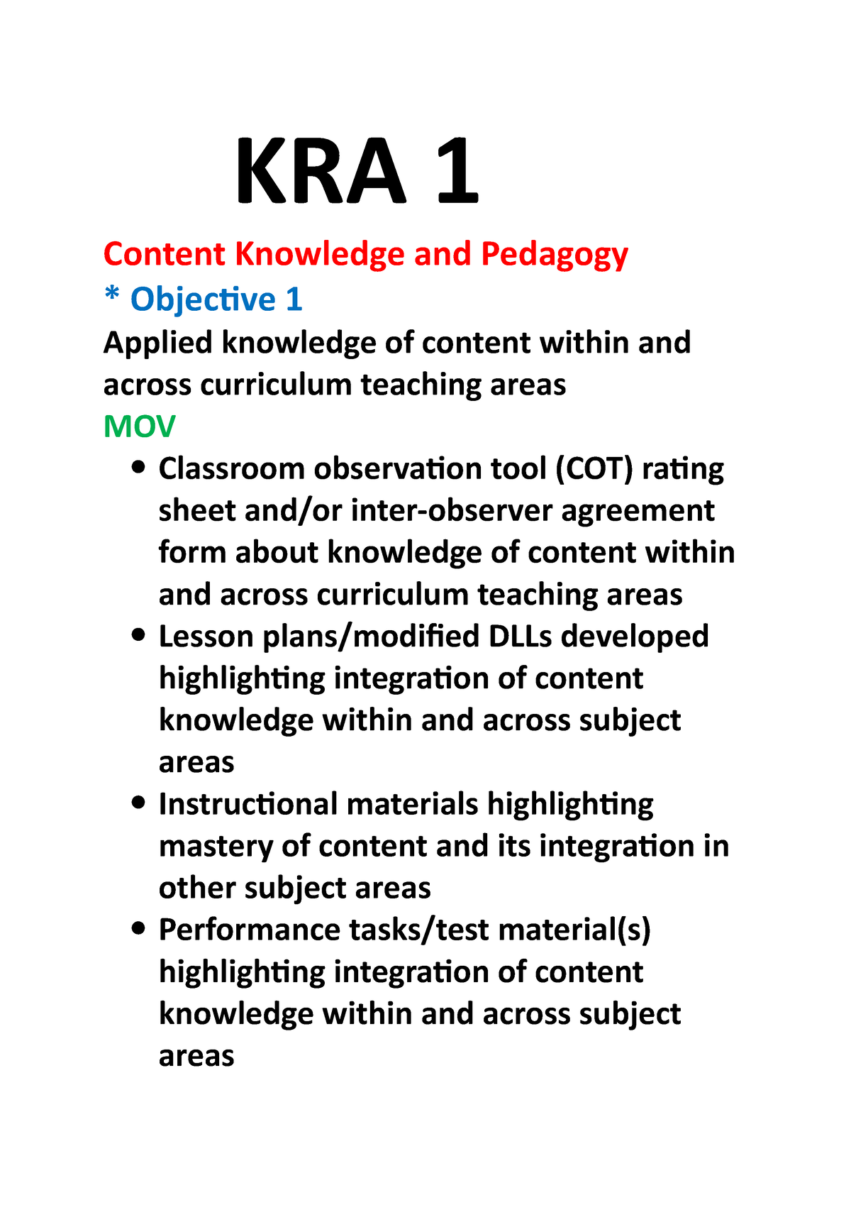 domain 1 content knowledge and pedagogy essay