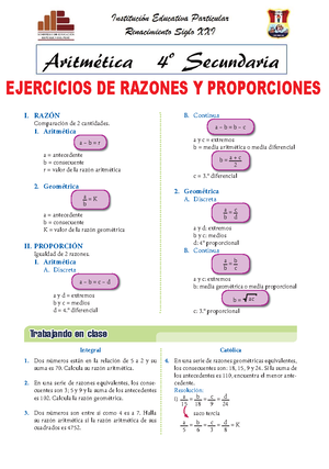 Expresiones Algebraicas para Segundo de Secundaria - Definición y ...