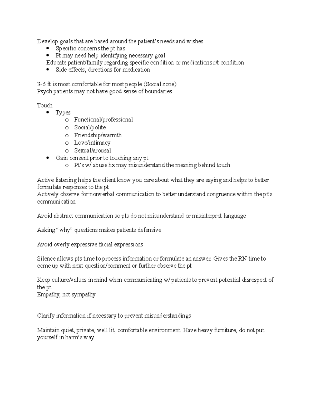 Module 2 and 3 Lecture Notes - Develop goals that are based around the ...