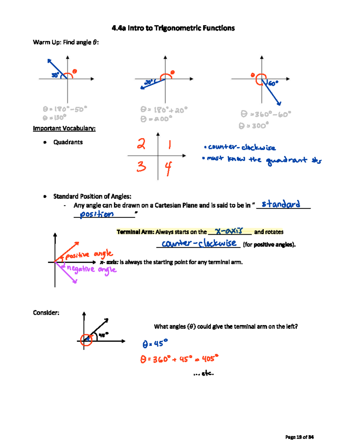 4.4a Lesson complete - Notes - Studocu