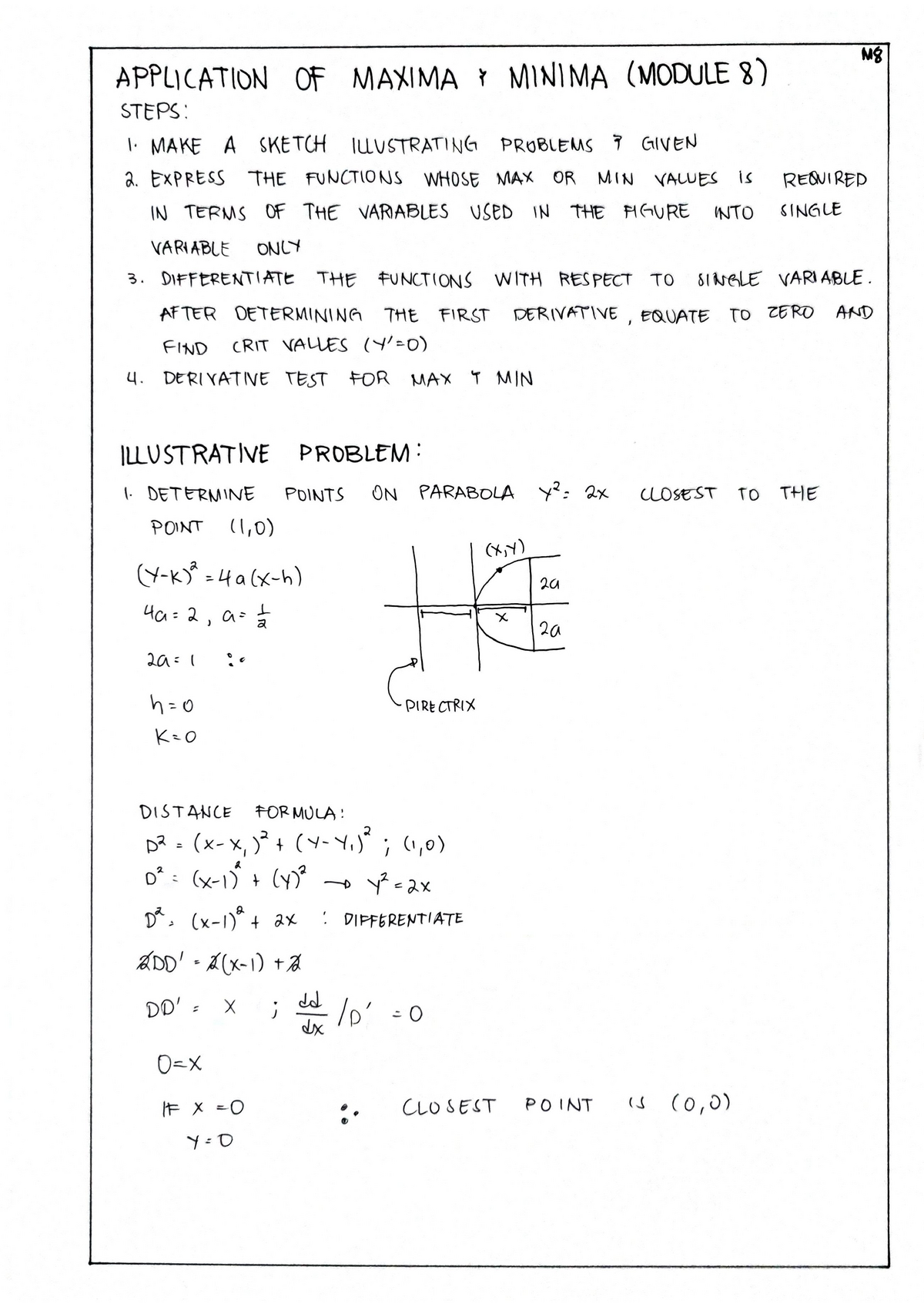 Application Of Maxima And Minima - Calculus 1 - PangSU - Studocu