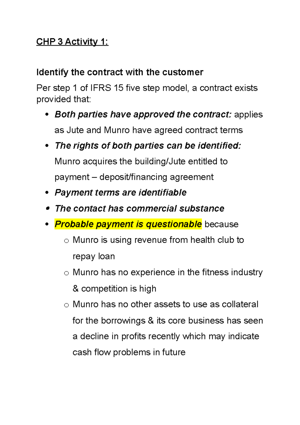 CHP+3+Activity+1 - chapter 3 activity 1 - CHP 3 Activity 1: Identify ...