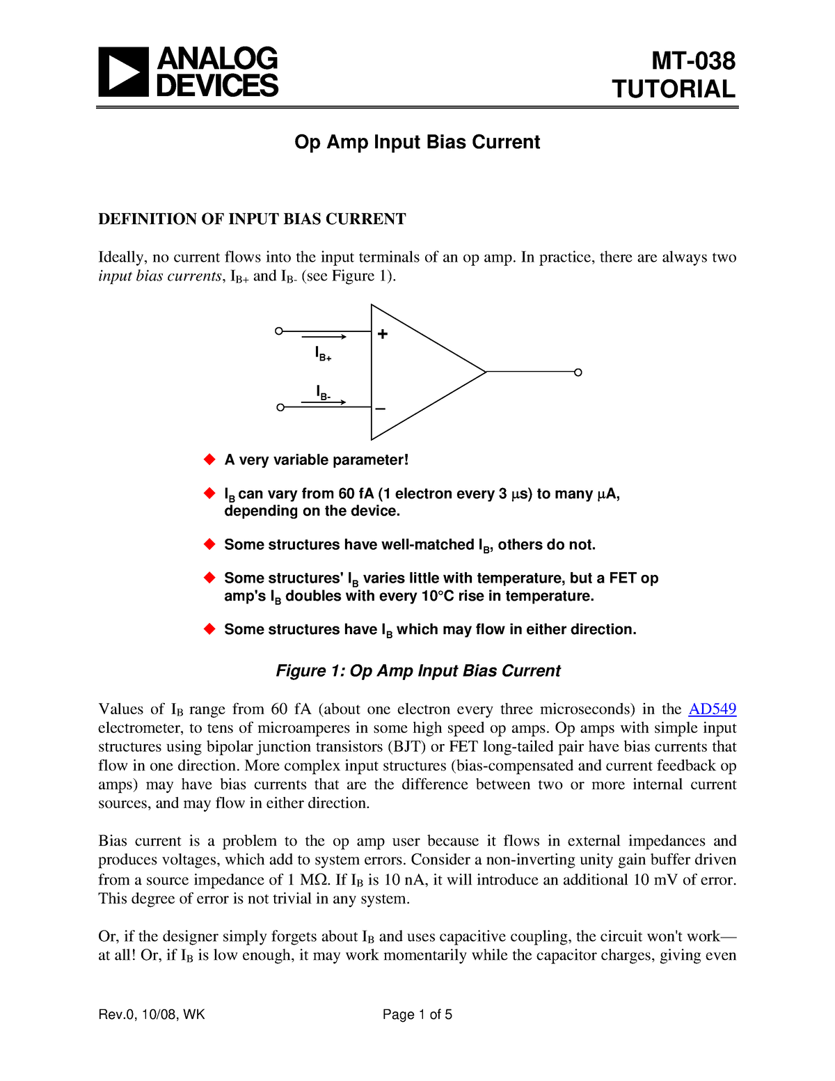 mt-038-datasheets-for-certain-electronic-parts-tutorial-op-amp