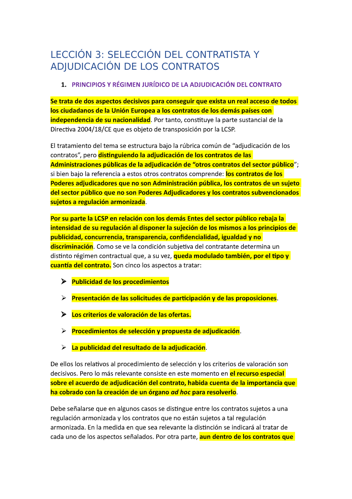 Lección 3 Selección Del Contratista Y Adjudicación De Los Contratos LecciÓn 3 SelecciÓn Del 4473