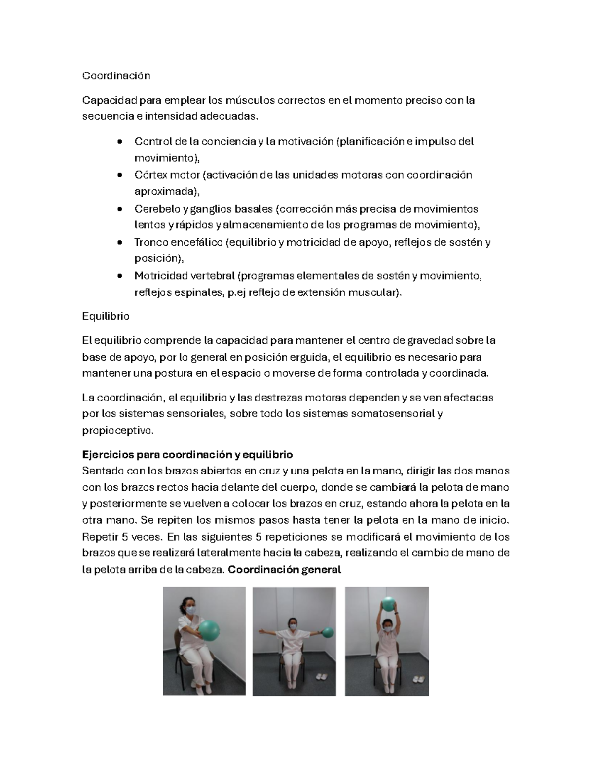 Ejercicios DE Coordinación Y Equilibrio - Coordinación Capacidad para ...