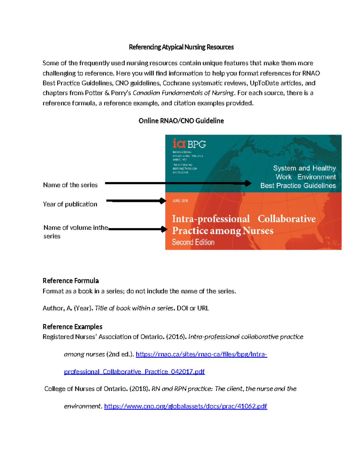 Referencing Atypical Nursing Resources 2024 - Referencing Atypical ...