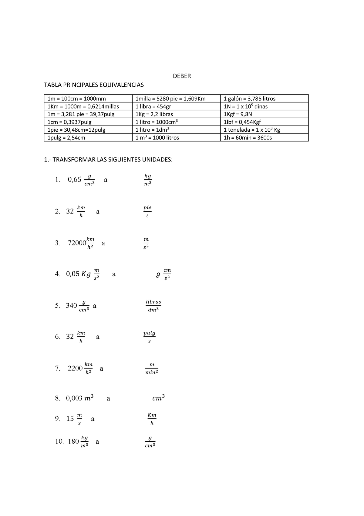 Deber 1 - Ejercicios Planteados De Notación Científica, Y De Uso De ...