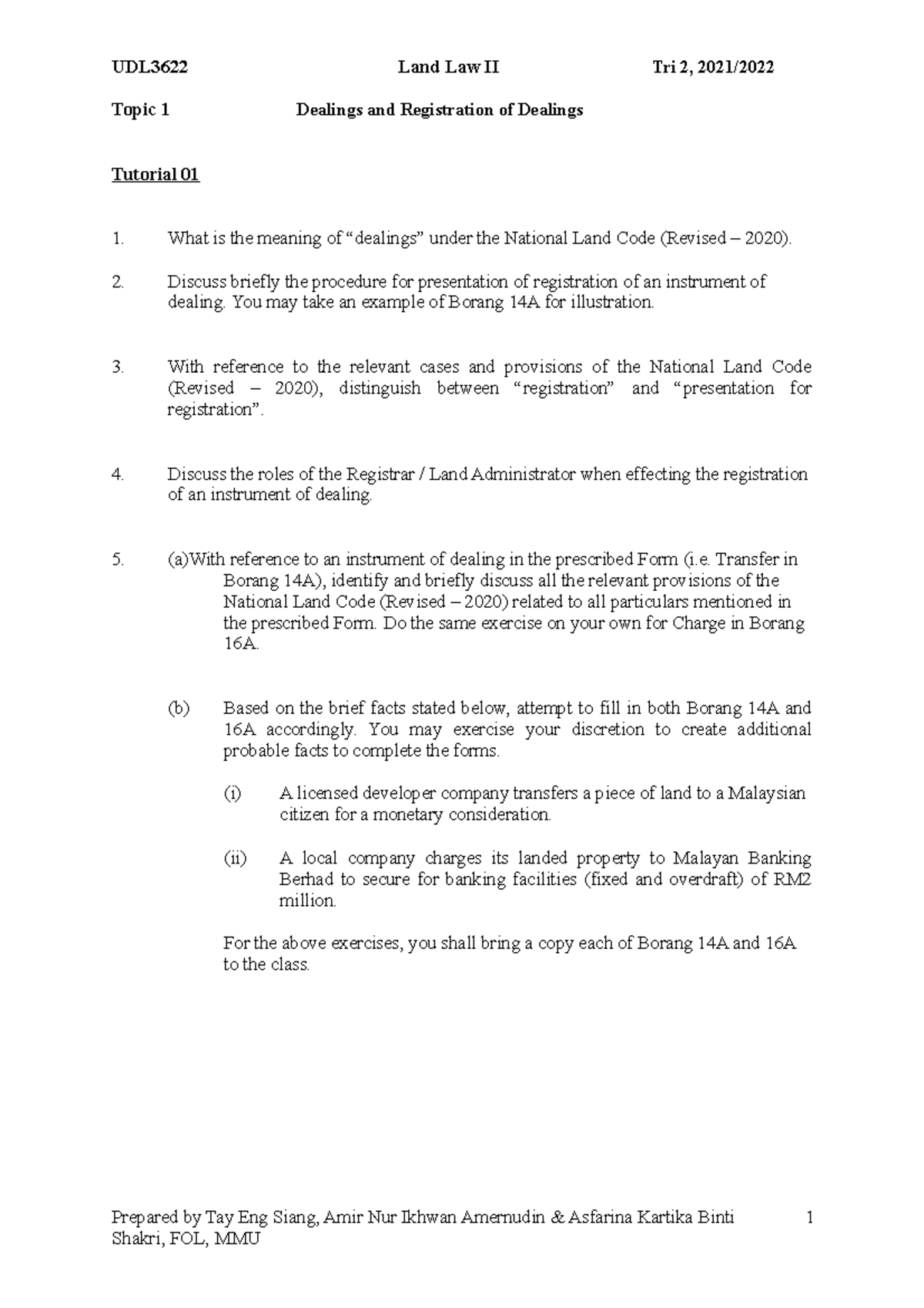 Land Law English Meaning