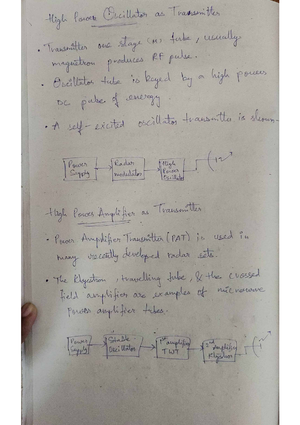 Radar notes - 1 - Introduction to Radar Systems - Studocu