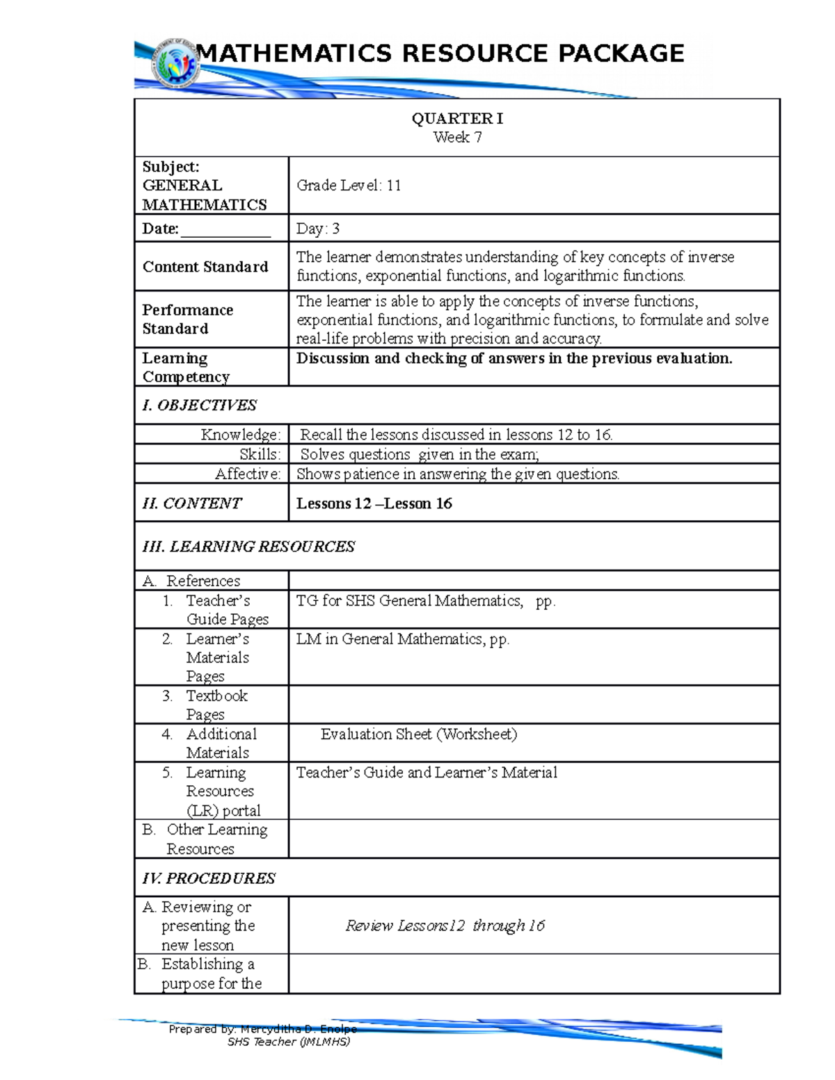 Bsf Lesson 7 Day 3 - udazrpb