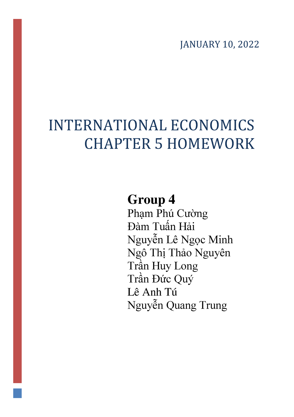 Chapter 5 International Economics Questions For Review And Problems ...