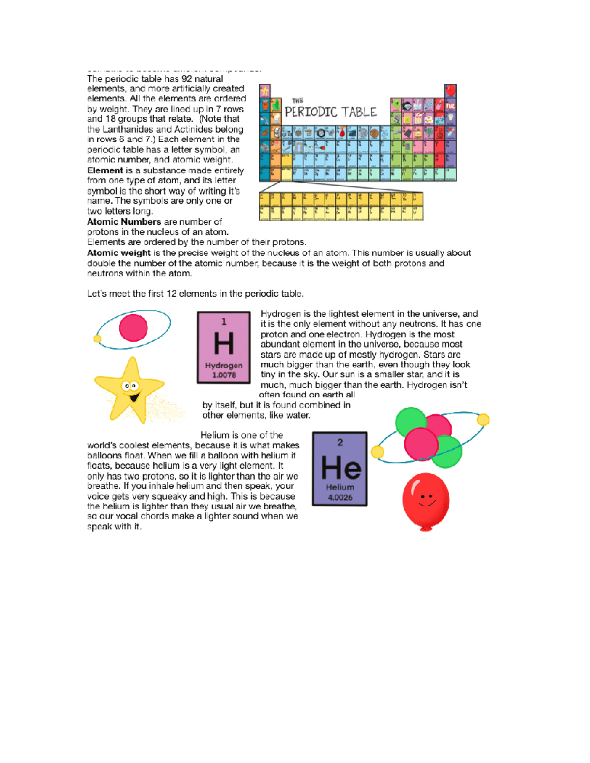 Chem 2 - Chapter 2 notes of chem - The periodic table has 92 natural ...