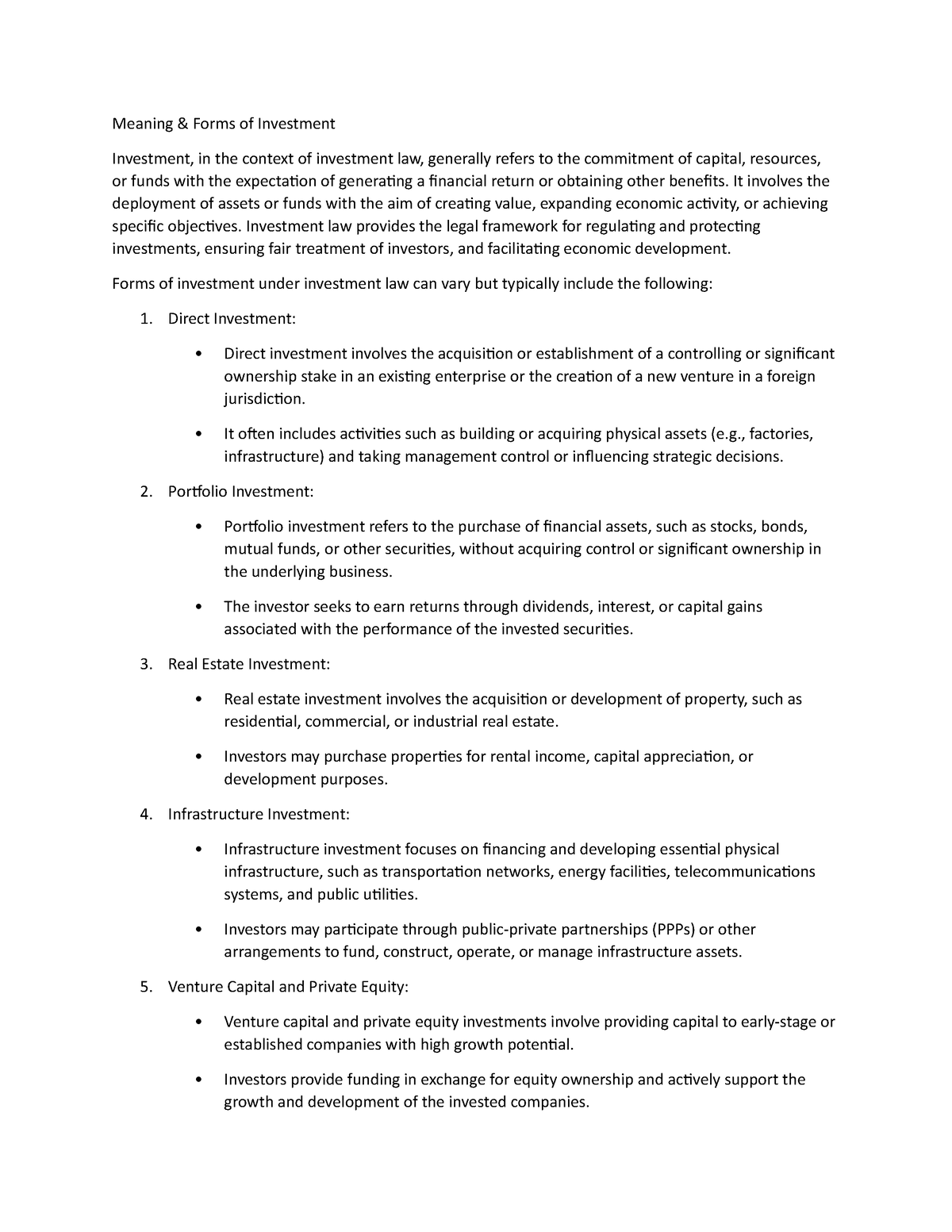 case-laws-of-investment-law-meaning-forms-of-investment-investment