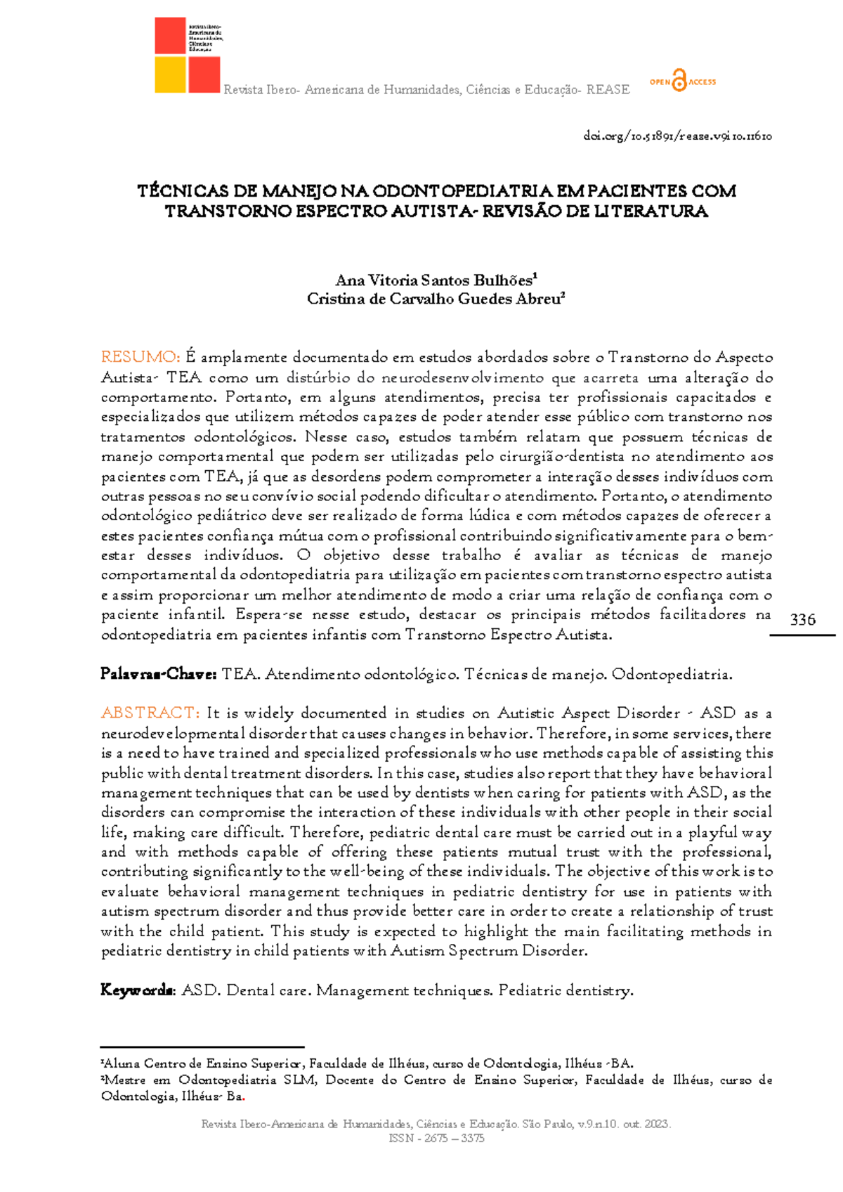[22]- Técnicas+DE+ Manejo+NA+ Odontopediatria+EM+ Pacientes+COM+ ...