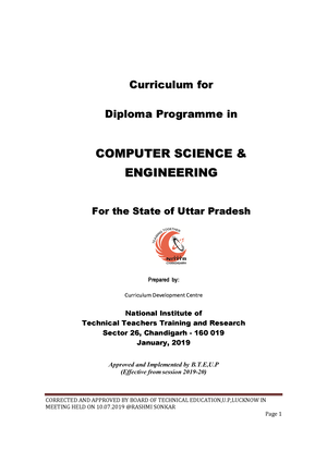 Lab Record CD - Errfre - LAB MANUAL KCS-552 COMPILER DESIGN LABORATORY ...