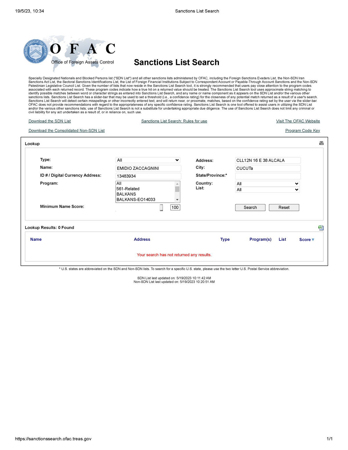 OFAC Total 19 5 23 10 34 Sanctions List Search Sanctionssearch   Thumb 1200 1553 