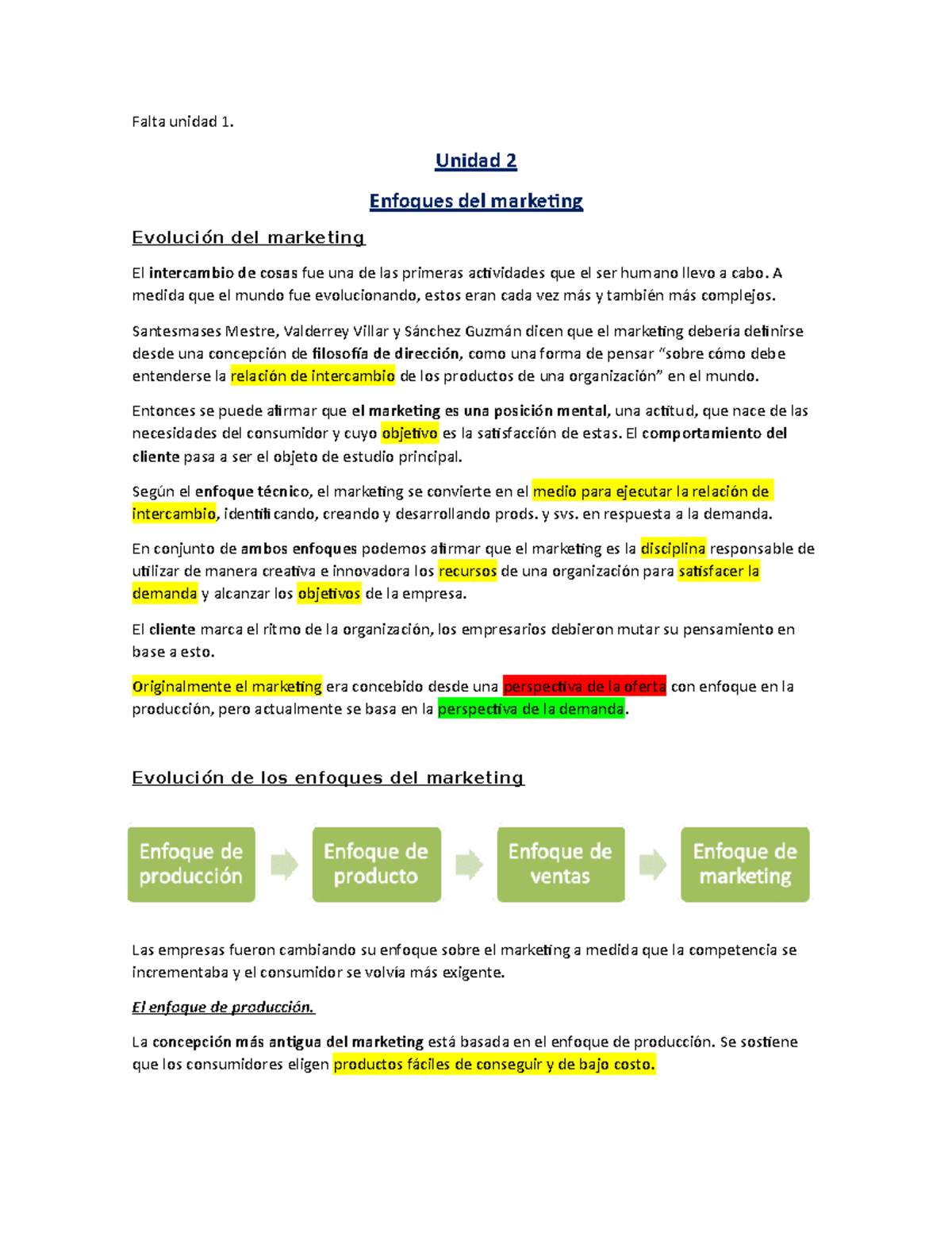 Resumen modulo 1 y 2! - resummmen - Falta unidad 1. Unidad 2 Enfoques ...