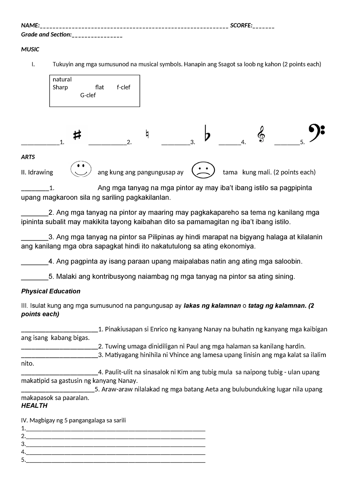 ST Mapeh 5 Q2 3 Summative Test NAME   Thumb 1200 1697 