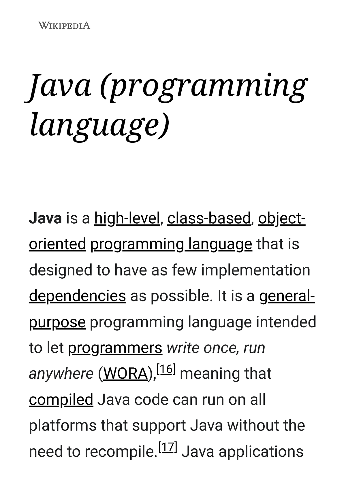 Java (programming language) - Wikipedia