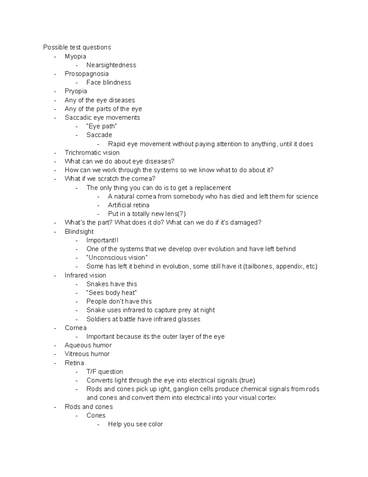 Visual Communication Theory Quiz 1 Review Session Notes - Possible test ...
