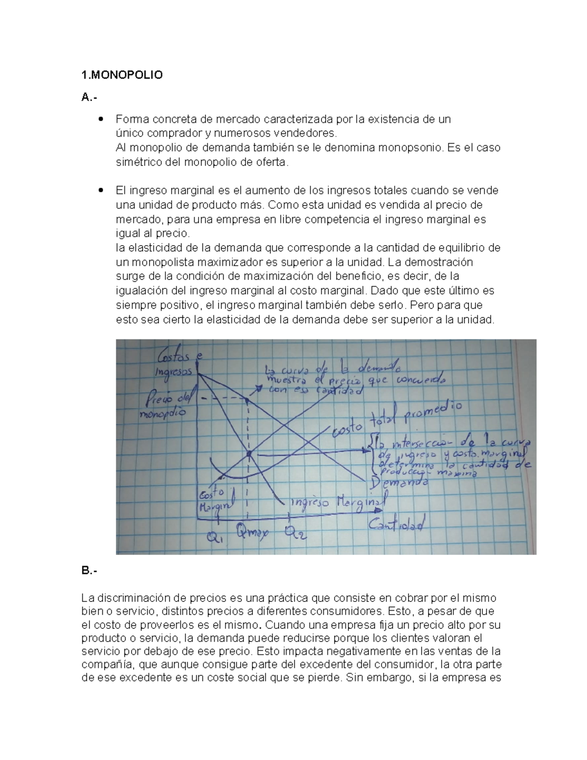 PC3 - 1 A.- Forma Concreta De Mercado Caracterizada Por La Existencia ...