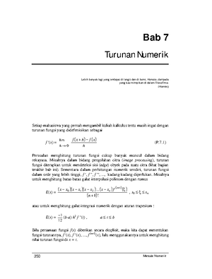 BAb- 05 Interpolasi Polinom - 194 Metode Numerik Bab 5 Interpolasi Dan ...